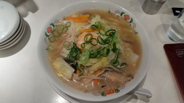 「野菜たっぷり五目あんかけタンメン（季節限定）750円」@餃子の王将 道玄坂店の写真