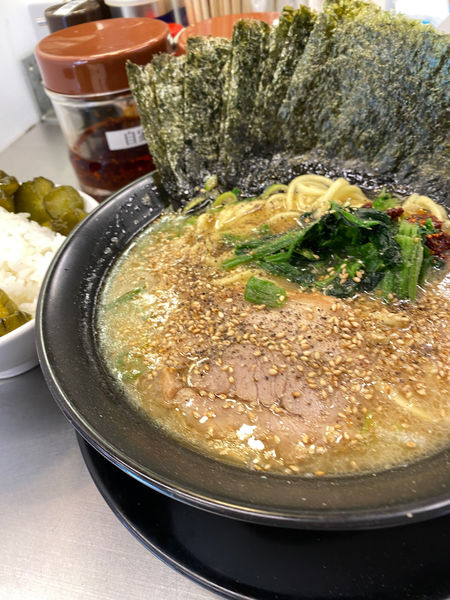 「ラーメン」@横浜ラーメン 武蔵家 東名川崎店の写真