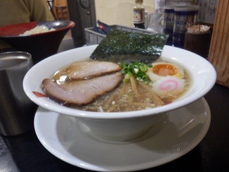 「いぶし中華そば（味付玉子入り）こってり」@中華そば いぶしの写真