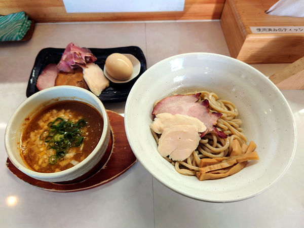 「限定 純鶏つけそば+全部乗せ」@中華蕎麦 一無庵の写真