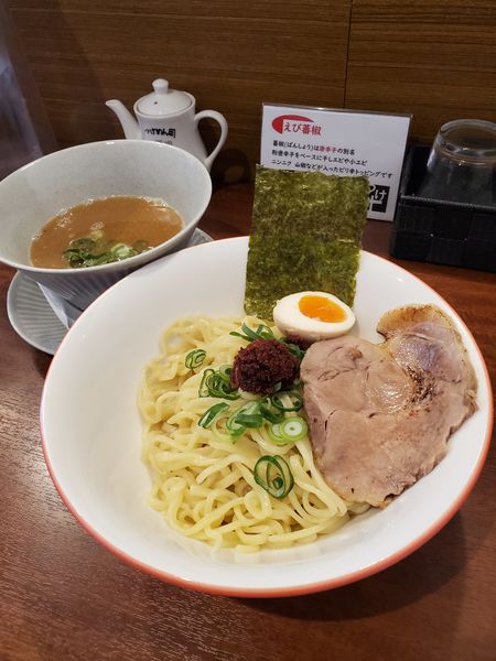 「えび蕃椒つけ麺（あつもり）」@つけ麺 つけ十の写真