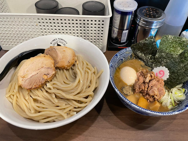 「つけめん（大）＋狼煙特製トッピング」@狼煙 東大宮店の写真