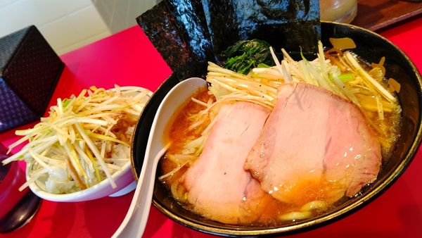 「ネギラーメン９８０円&ネギめし３００円」@ラーメン 前原軒の写真
