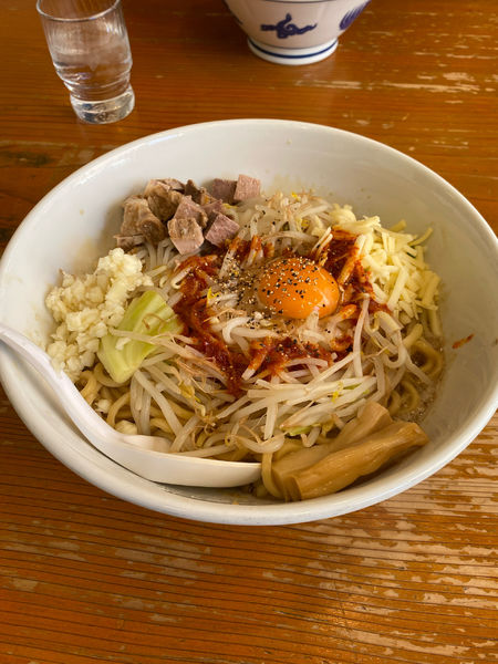 「まぜそば大盛り 850+100円」@鶏だしらーめん蒼生の写真