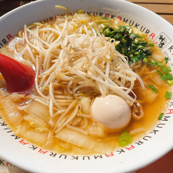 「煮玉子もやしラーメン」@どうとんぼり神座 有明ガーデン店の写真