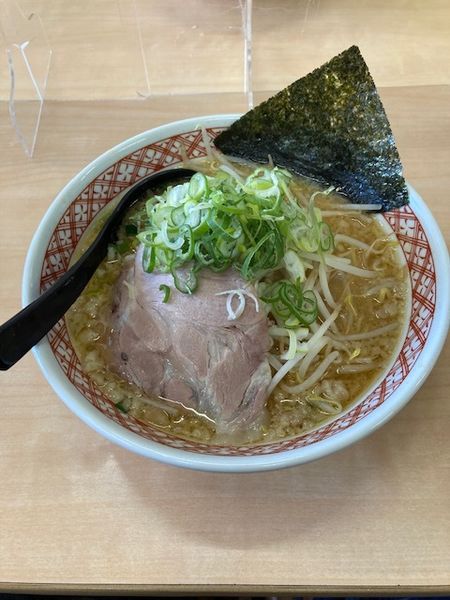 「みそこてラーメン」@ラーメンめん丸 広面店の写真