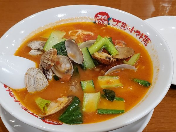 「太陽のボンゴレ麺」@太陽のトマト麺 十日市場支店の写真
