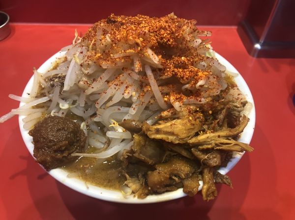 「みそらーめん、ミニ＋鶏ほぐし＋黒烏龍茶」@麺屋 桐龍の写真