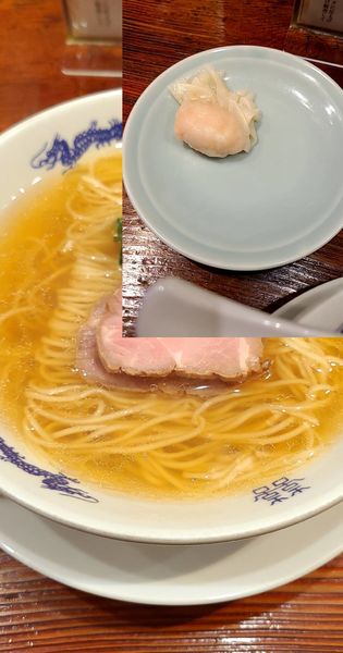 「中華そば+海老ワンタン」@中華蕎麦にし乃の写真