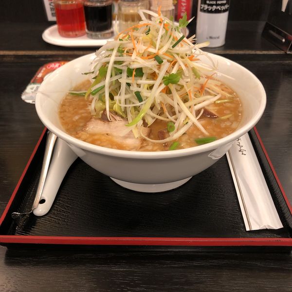 「【限定】10種野菜のポカポカ味噌ラーメン」@喜多方ラーメン坂内 錦糸町店の写真