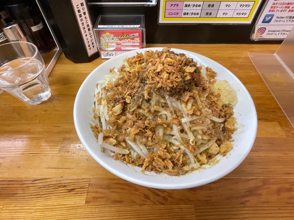 「カレーMAZEそば」@麺屋 ガテン なんば心斎橋 総本店の写真