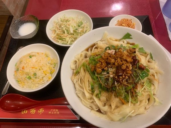 「山西油ポー麺セット 900円」@山西亭の写真