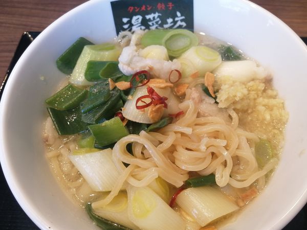 「牛もつ入りねぎタンメン¥850」@湯菜坊の写真