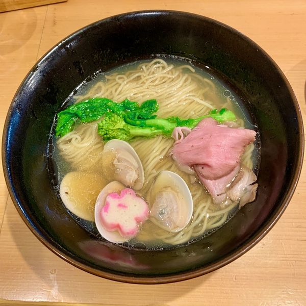 【春季限定】ハマグリと焼きあごの塩らー麺