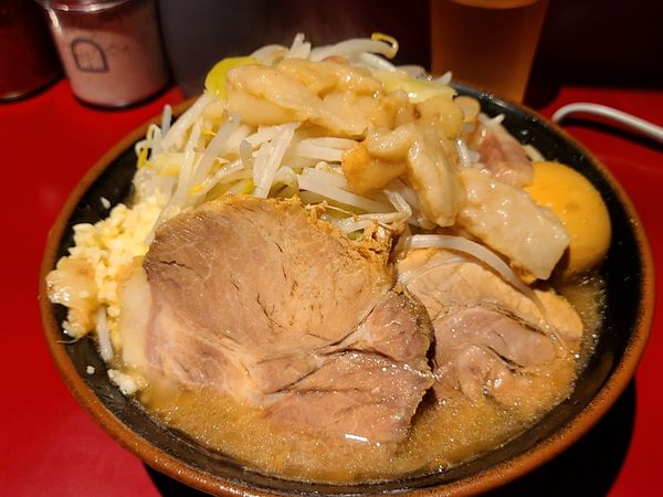 「小ラーメン、味玉」@ラーメン二郎 荻窪店の写真