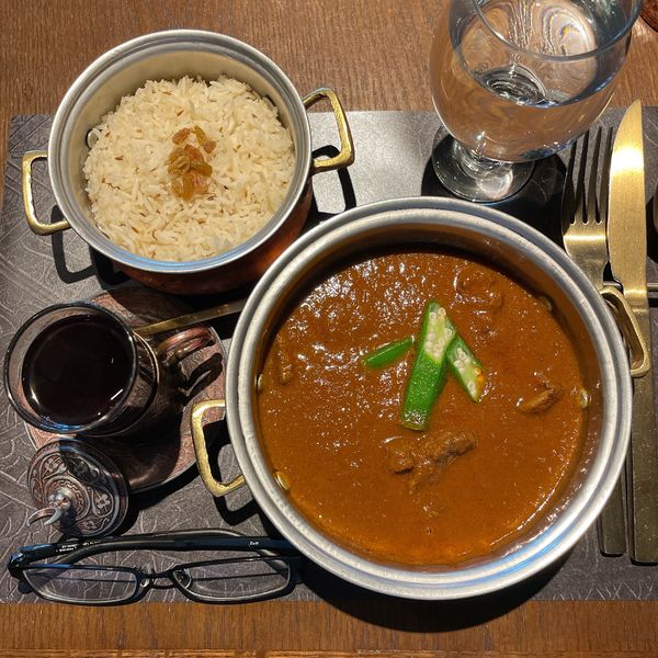 「クエート・ラム・カレー　クミンライス添え」@CARVAAN TOKYOの写真