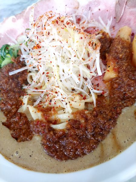 「とことん鶏・エビ油増し」@濃厚ラーメン とことんとりコトコトの写真