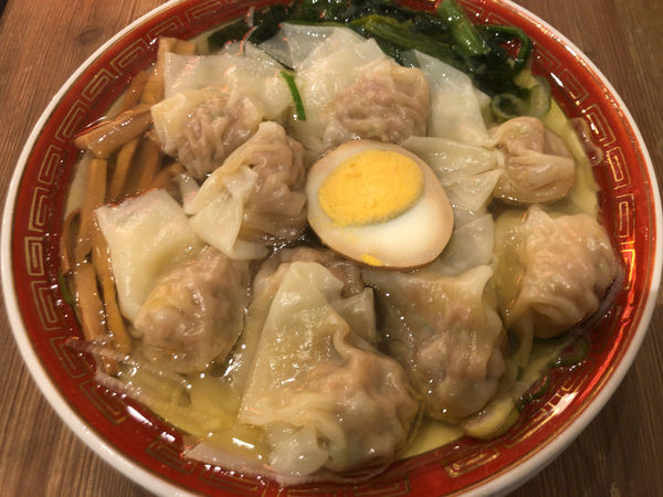 「広州雲呑麺(塩)＋魯肉飯」@広州市場 田町店の写真