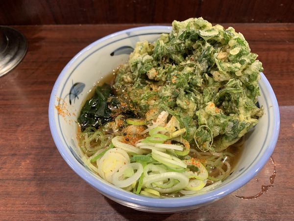 「春菊天そば 440円」@江戸切りそば やしま 西葛西本店の写真