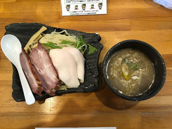 「濃厚鶏白湯つけ麺 塩 並盛＋吊るし焼きチャーシュー」@麺堂HOMEの写真