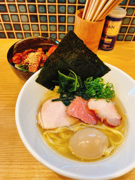 「鮮魚4種の塩ラーメン」@ほっこり中華そば もつけの写真