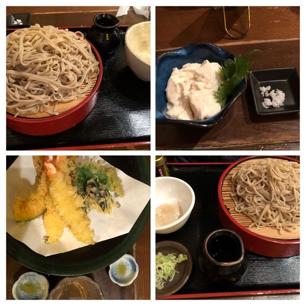 「くるみせいろ大1394普1020天盛合1257濃厚豆富286」@信州手打蕎麦処 くるみ庵の写真