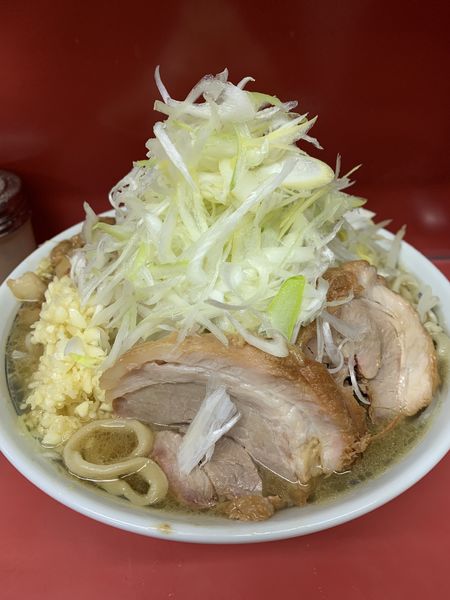 「小ラーメン800円 ネギ100円」@ラーメン二郎 桜台駅前店の写真