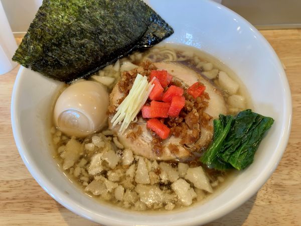 「背脂生姜そば 1000円」@中華そば ひしおの写真