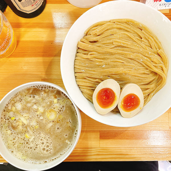「桐白湯醤油つけめん＋味玉」@らーめん 桐麺 本店の写真