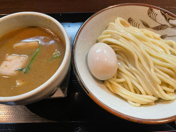 「濃厚つけ麺鶏しぼり(1,000円)味玉(100円)」@麺屋 玉ぐすくの写真
