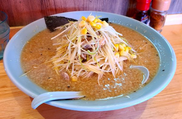 「ネギミソ+大盛」@ラーメンショップ椿 新治店の写真