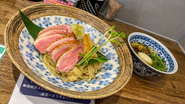 「鴨つけ麺 鴨増し 味玉付き ¥1,300」@㐂りん食堂の写真