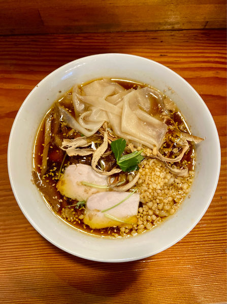 「鶏中華そば【限定】+ ワンタン」@中華そば 陽なたの写真