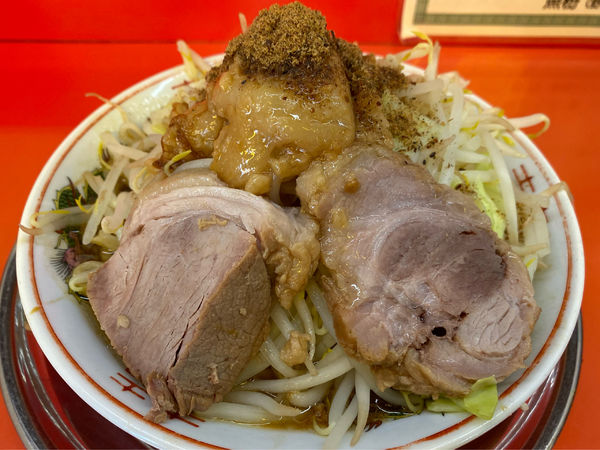 「小ラーメン 野菜あぶら魚粉」@麺でる 戸越店の写真