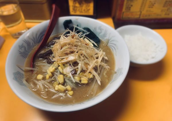 「ねぎ味噌（￥800）＋サービスライス」@熊ぼっこの写真