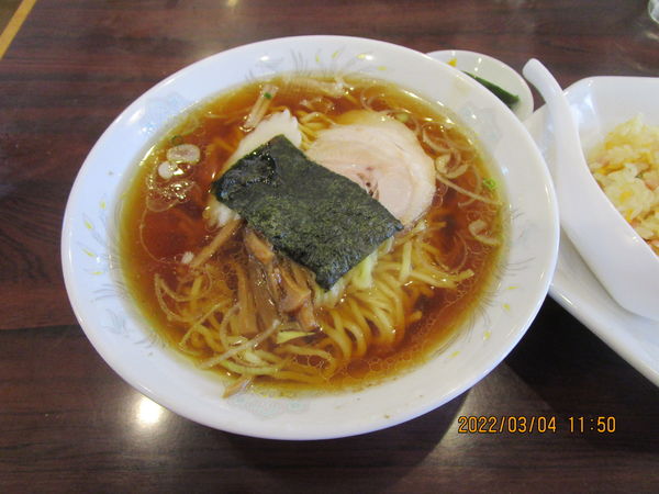 「ラーメンと半チャーハンのSet 880円」@再光軒 足立入谷店の写真