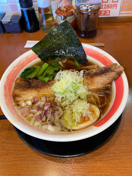 「男気らーめん麺かため醤油¥1,130円」@まぜそばラーメン弦 宇佐南店の写真