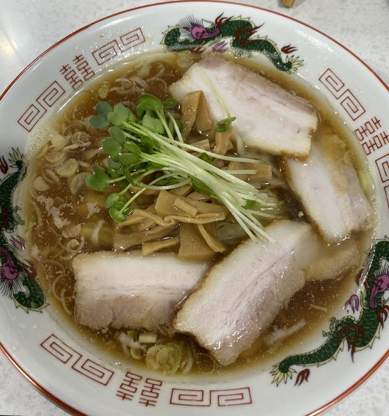 「【限定】極太平打ち手揉み麺の煮干し中華そば　１１００円」@ラーメン星印の写真