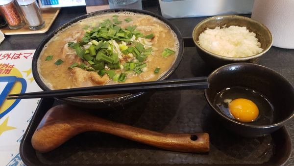 「もつ煮味噌ラーメン(並)小ライス🍚」@秋田ラーメン はまの写真