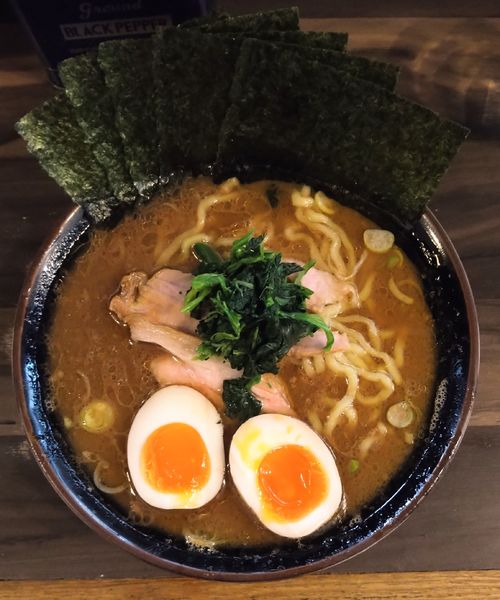 「のり玉ラーメン(全普通)」@神田ラーメン わいず 神田本店の写真