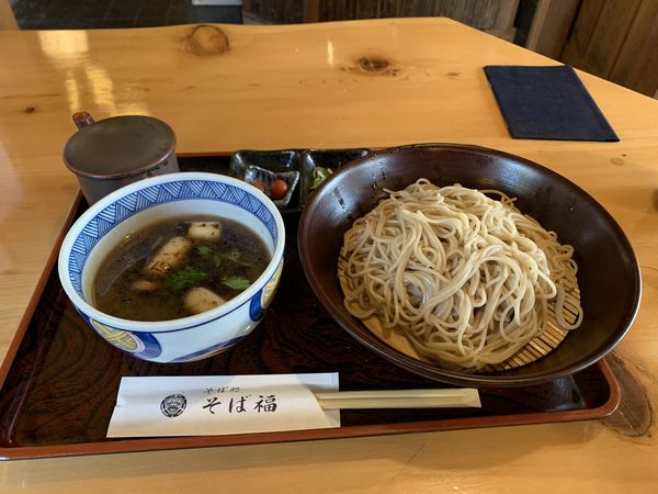 「鴨つけそば（1540円）」@そば福の写真