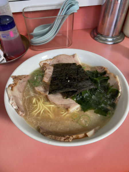 「チャーシューメン＋半ライス」@ラーメンショップ 橋戸店の写真