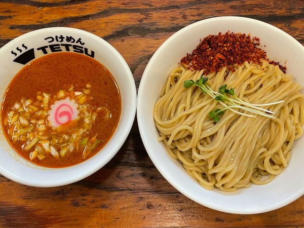 「辛つけめん（大盛）」@つけめん TETSU 所沢店の写真