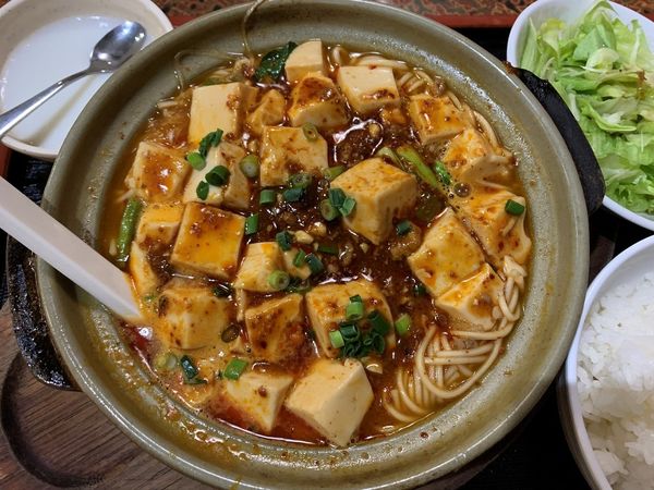 「麻婆麺定食」@中国四川料理 天然居の写真