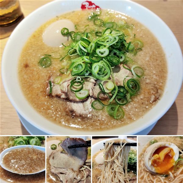 「半熟味玉ラーメン　970円」@京都銀閣寺 ますたにラーメン 日本橋本店の写真
