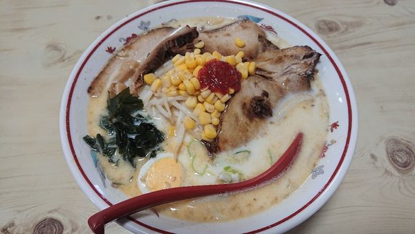 「ちゃーしゅー白みそ 大盛り 1200円」@手打ラーメン 暖宝の写真