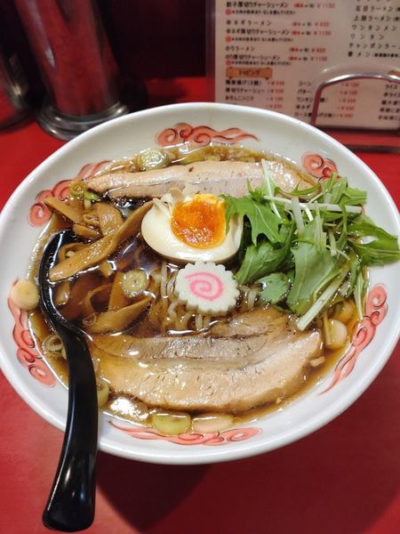 「厚切りチャーシューメン　チャーシュー脂あり」@ラーメン桐生 伊勢崎店の写真
