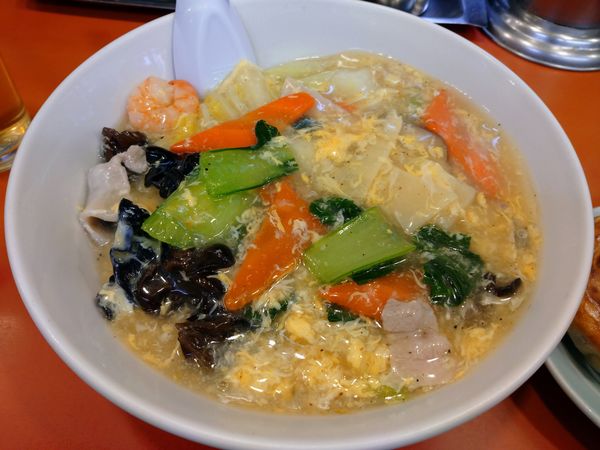 「チャンポン（900円）＋餃子（500円）」@丸吉飯店の写真