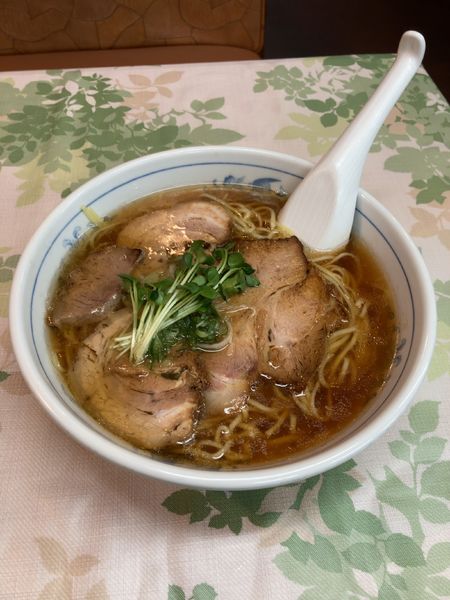 「ちゃあしゅうめん大盛+ぎょうざ+半ライス  1100円」@よか楼 本店の写真