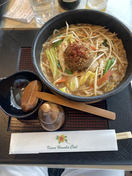 「石焼き味噌煮込みラーメン」@キャスコ花葉 本コースの写真